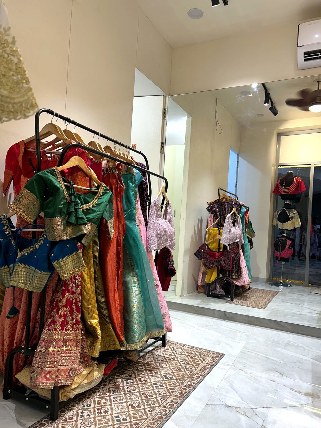 Inside the boutique – Aarya Fashion Designing & Tailoring, Kalyani Nagar, Pune
